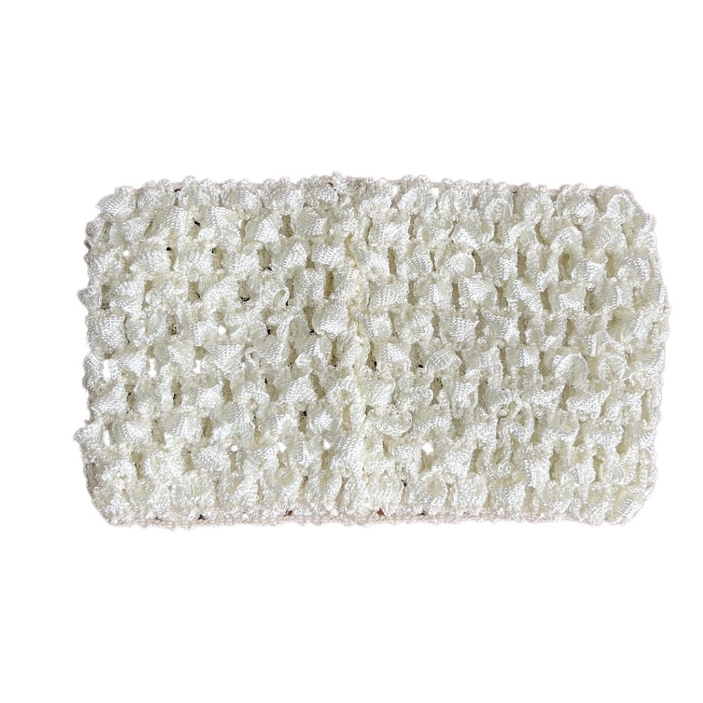 Ivory color crochet headband for baby or toddler